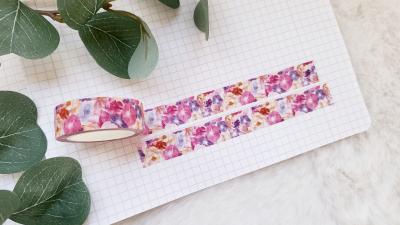 Washi Tape Pink Flowers